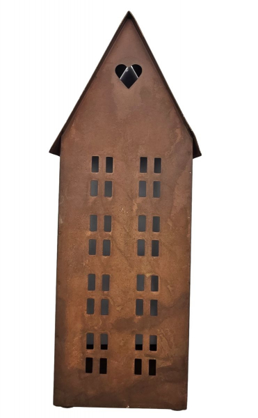 Metallhaus Rostfarben im 2er Set